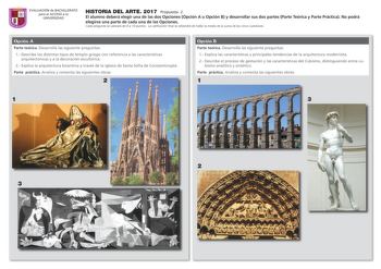 Examen de Historia del Arte (EBAU de 2017)