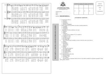 Examen de Análisis Musical (PAU de 2012)