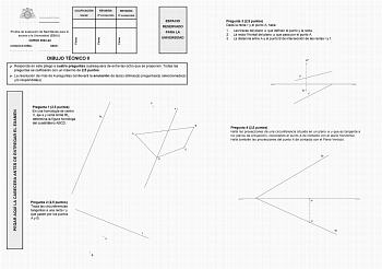 Examen de Dibujo Técnico II (EBAU de 2024)