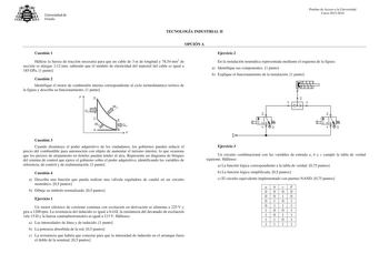 Examen de Tecnología Industrial (PAU de 2016)