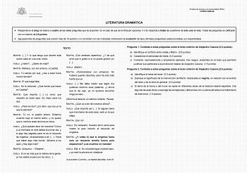Literatura Dramática – EBAU Asturias (2026)