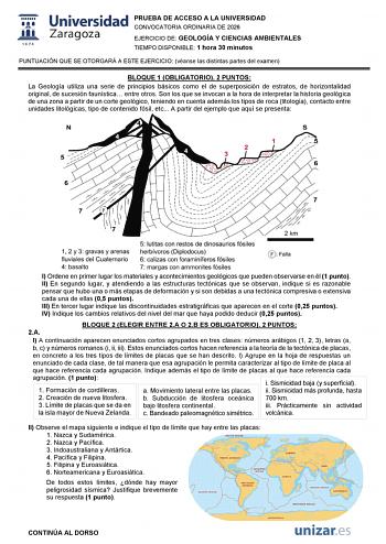 Geología y Ciencias Ambientales – EvAU Aragón (2026)