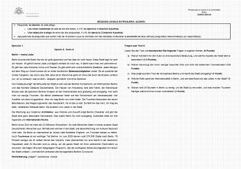 Examen de Alemán (EBAU de 2025)