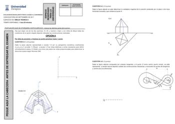 Examen de Dibujo Técnico II (EvAU de 2017)