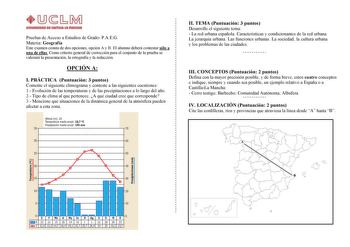 Examen de Geografía (PAU de 2010)