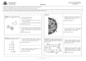 BIOLOGÍA Prueba de evaluación de Bachillerato para el acceso a la Universidad EBAU Curso 20192020 Después de leer atentamente el examen responda cinco preguntas cualesquiera a elegir entre las diez que se proponen TIEMPO Y CALIFICACIÓN 90 minutos Todas las preguntas se calificarán con un máximo de 2 puntos El estudiante deberá indicar la agrupación de preguntas que responderá La selección de preguntas deberá realizarse conforme a las instrucciones planteadas no siendo válido seleccionar pregunt…