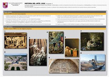 Examen de Historia del Arte (EBAU de 2022)