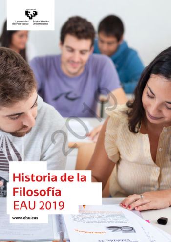 Examen de Historia de la Filosofía (EAU de 2019)