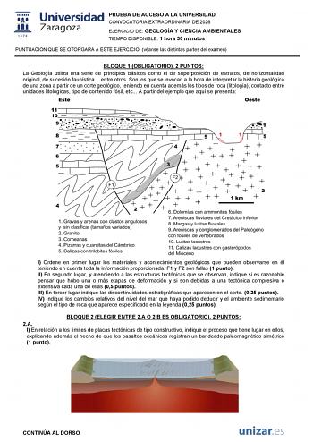 Geología y Ciencias Ambientales – EvAU Aragón (2026)