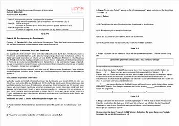 Evaluación del Bachillerato para el Acceso a la Universidad CURSO 20212022 ASIGNATURA ALEMÁN upna Universidad Pública de Navarra Naarrooko Unibeftsitale Publikoa Parte 1  Comprensión general y comprensión de detalles Elige entre los dos textos A y B y responde a las cuestiones 12 y 3 Parte 2  Uso de la lengua Cuestión 4 contesta a una de las dos opciones que se plantean A o B Parte 3  Expresión escrita Cuestión 5 Elige una de las dos opciones A o B y redacta un texto Parte 1 A Rekord 44 Durchqu…