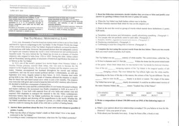 Examen de Inglés (EvAU de 2020)