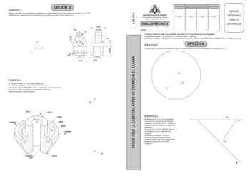 Examen de Dibujo Técnico II (PAU de 2011)