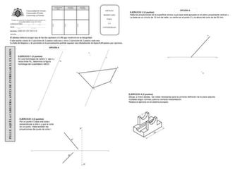 Examen de Dibujo Técnico II (EBAU de 2018)