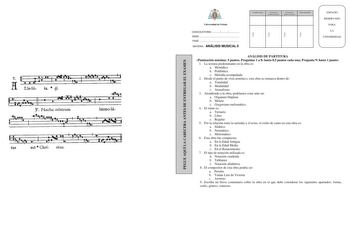 Examen de Análisis Musical (PAU de 2013)