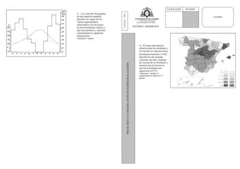 100 Pro qo 90 e 30  15 lO  5    5 10  50 40 JO  10 O o o E F 1 A tly J Jt A s o r o C A la vista del climograma de esta estación española describir los rasgos de los valores representados relacionarlos con las masas de aire dominantes indicar a qué área pertenece y describir someramente la vegetación característica Valoración 3 puntos LOGSE  1999 PEGUE AQUÍ LA CABECERA ANTES DE ENTREGAR EL EXAMEN   UNIVERSIDAD DE OVIEDO Vicerrectorado de Estudiantes Área de Orientación Universitaria MATERIA GEO…