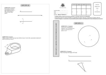 Examen de Dibujo Técnico II (PAU de 2014)