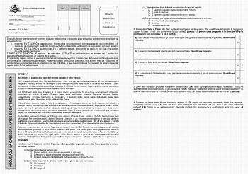 PEGUE AQUÍ LA CABECERA ANTES DE ENTREGAR EL EXAMEN Firma Firma Firma CALIFICACIÓN Inicial REVISIÓN 2 Corrección REVISIÓN 3 Corrección Pruebas de evaluación de Bachillerato para el acceso a la Universidad EBAU Curso 20212022 CONVOCATORIA      Mes Curso SEDE    Número Localidad MATERIA ITALIANO II AGRUPACIÓN DE PREGUNTAS  ESPACIO RESERVADO PARA LA UNIVERSIDAD Después de leer atentamente el examen elija uno de los textos y responda a las preguntas sobre el texto elegido de la siguiente forma  resp…