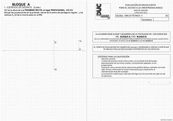 Examen de Dibujo Técnico II (EBAU de 2023)