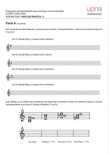 Examen de Análisis Musical (EvAU de 2024)
