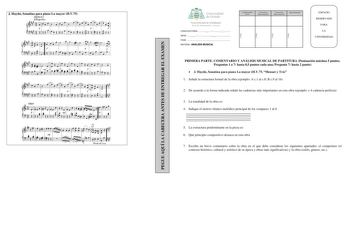 Examen de Análisis Musical (PAU de 2016)