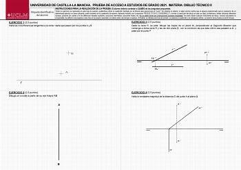 Examen de Dibujo Técnico II (EvAU de 2021)