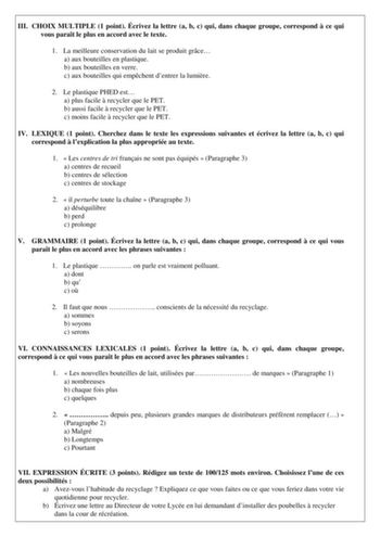 Examen de Francés (PAU de 2018)