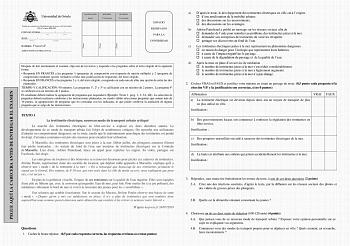 Examen de Francés (EBAU de 2021)