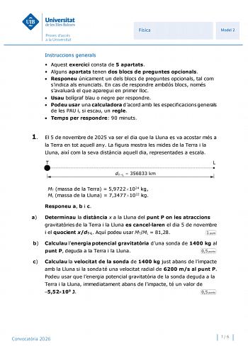 Física – PBAU Islas Baleares (2026)