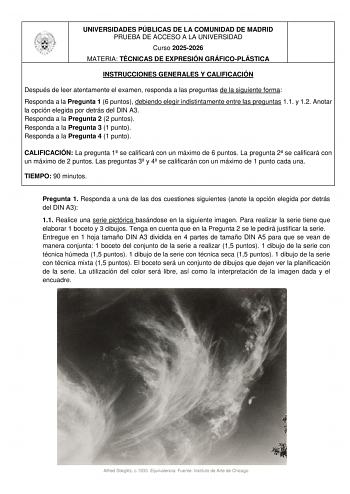 Técnicas de Expresión Gráfico Plástica – EvAU Comunidad de Madrid (2026)