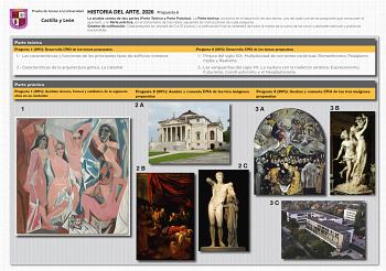 Historia del Arte – EBAU Castilla y León (2026)