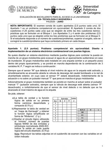 Tecnología e Ingeniería – EBAU Región de Murcia (2026)