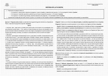 Historia de la Filosofía – EBAU Asturias (2026)