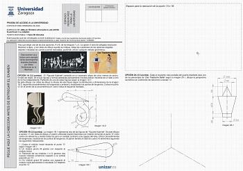 Examen de Dibujo Técnico Aplicado a las Artes Plásticas y al Diseño II (EvAU de 2025)