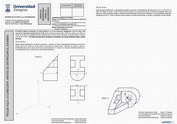 Examen de Dibujo Técnico II (EvAU de 2025)