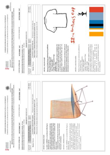 COMISSIÓ GESTORA DE LES PROVES DACCÉS A LA UNIVERSITAT COMISIÓN GESTORA DE LAS PRUEBAS DE ACCESO A LA UNIVERSIDAD PROVES DACCÉSAFACULTATS ESCOLESTCNIQUES SUPERIORS I COLLEGIS UNIVERSITARIS PRUEBAS DE ACCESO A FACULTADES ESCUELAS TÉCNICAS Y COLEGIOS UNIVERSITARIOS CONVOCATRIA DE SSETEMBRE 2007 CONVOCATORIA DE SEPTIEMBRE 2007 MODALITATDELBATXILLERATLOGSE DArts MODALIDAD DEL BACHILLERATO LOGSE De Artes IMPORTANT  IMPORTANTE 2n Exercici 2 Ejercicio FONAMENTS DEL DISSENY FUNDAMENTOS DEL DISEÑO Optat…