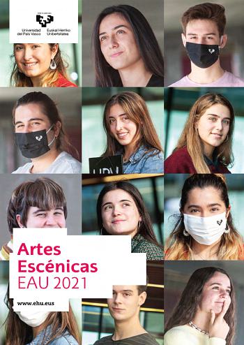 Artes Escénicas EAU 2021 wwwehueus UNIBERTSITATERA SARTZEKO EBALUAZIOA 2021eko OHIKOA ARTE ESZENIKOAK EVALUACIÓN PARA EL ACCESO A LA UNIVERSIDAD ORDINARIA 2021 ARTES ESCÉNICAS Este examen tiene TRES partes En cada parte debes contestar a una de las dos preguntas En caso de responder a más preguntas de las estipuladas las respuestas se corregirán en orden hasta llegar al número necesario No olvides incluir el código en cada una de las hojas de examen La duración del examen es de 90 minutos Las d…