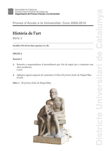 Examen de Historia del Arte (PAU de 2010)