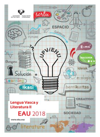 Examen de Lengua Vasca y Literatura (EAU de 2018)