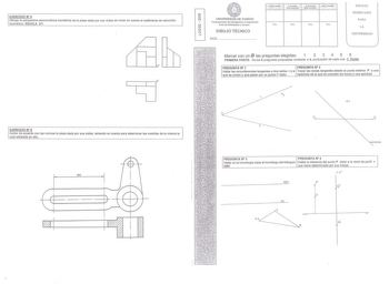 Examen de Dibujo Técnico II (selectividad de 2008)