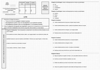 Examen de Latín II (EBAU de 2023)