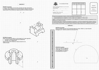 Examen de Dibujo Técnico II (EBAU de 2022)