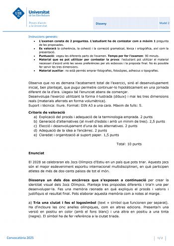 Examen de Diseño (PBAU de 2025)