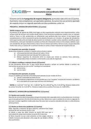 Física – ABAU Galicia (2026)