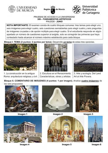 Fundamentos Artísticos – EBAU Región de Murcia (2026)