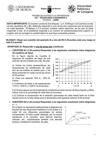 Examen de Tecnología e Ingeniería (EBAU de 2025)
