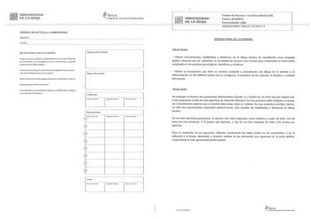 Examen de Dibujo Técnico II (PAU de 2014)