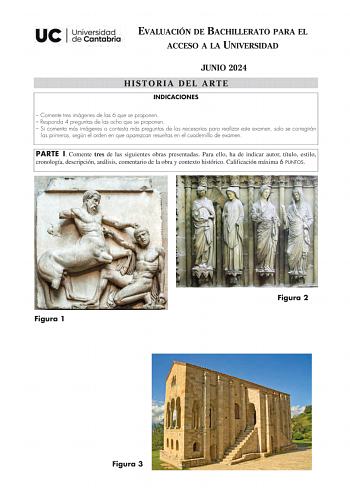 Examen de Historia del Arte (EBAU de 2024)