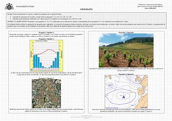 Examen de Geografía (EBAU de 2021)