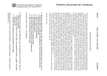 SRIE 1 PAAU LOGSE Curs 19992000 ALEMANY Districte universitari de Catalunya EIGENE IDEEN FR DIE ARBEIT Nicole M war 27 Jahre alt und war Informatikerin Sie hatte aber keine Arbeit gefunden die ihr gefiel Nach einer Reise nach New York hatte sie eine Idee die sie jetzt mit viel Erfolg realisiert hat Seit zwei Jahren gibt es in New York eine Mode Restaurants die auf Suppen spezialisiert sind Besonders mittags wenn die Leute keine Zeit haben zum Essen nach Hause zu fahren gehen sie in die kleinen …