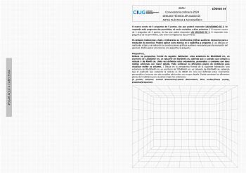 Examen de Dibujo Técnico Aplicado a las Artes Plásticas y al Diseño II (ABAU de 2024)